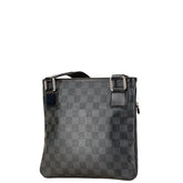 ルイ ヴィトン ダミエ グラフィット トマス 斜め掛け ショルダーバッグ N58028 ブラック PVC レザー レディース LOUIS VUITTON 【中古】